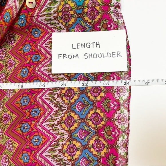 Diane von Furstenberg 100% silk Blakely Sleeveless Blouse 4 top button floral - Picture 12 of 13